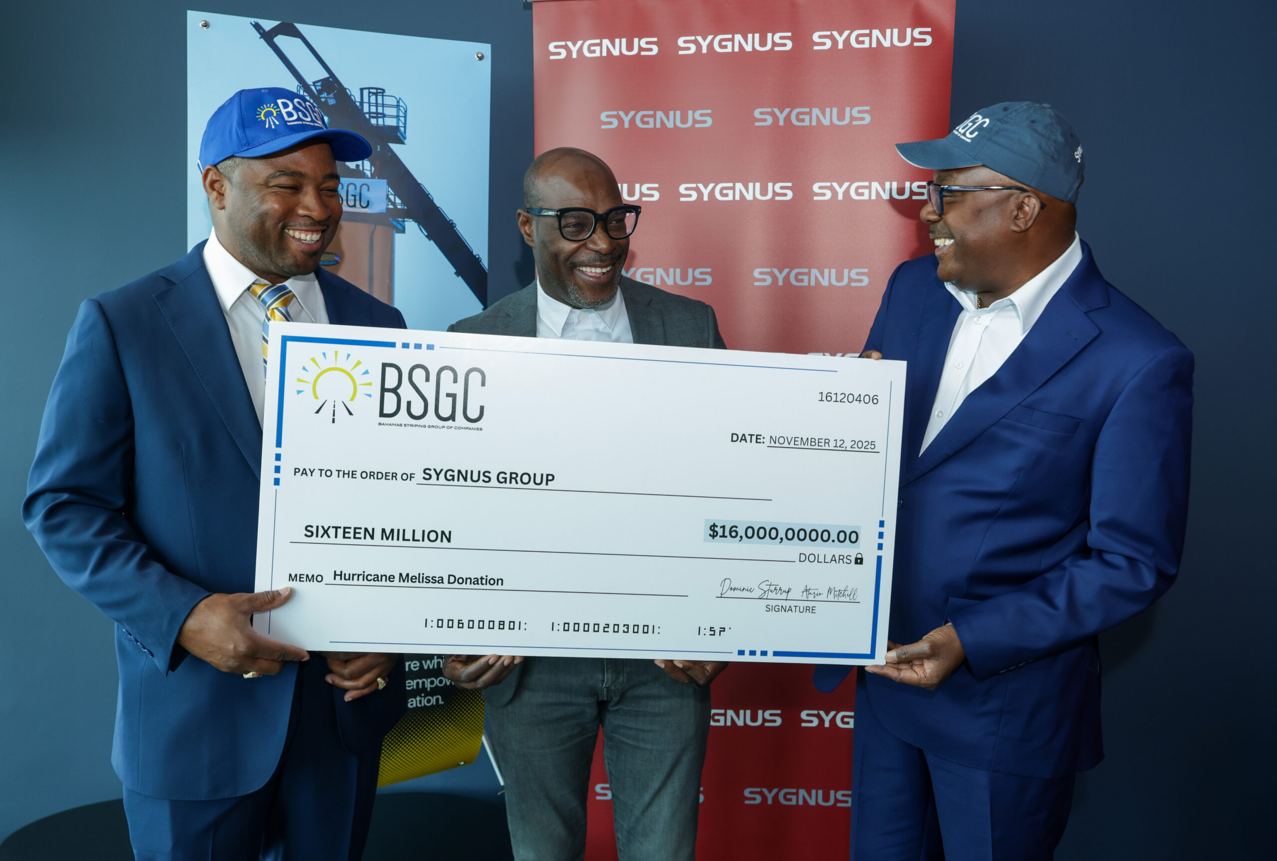 Launch of the Sygnus Hurricane Relief & Rebuild Initiative